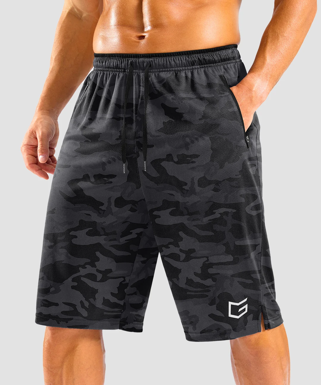Mesh Side Slit Shorts 9''/11'' - Image 28