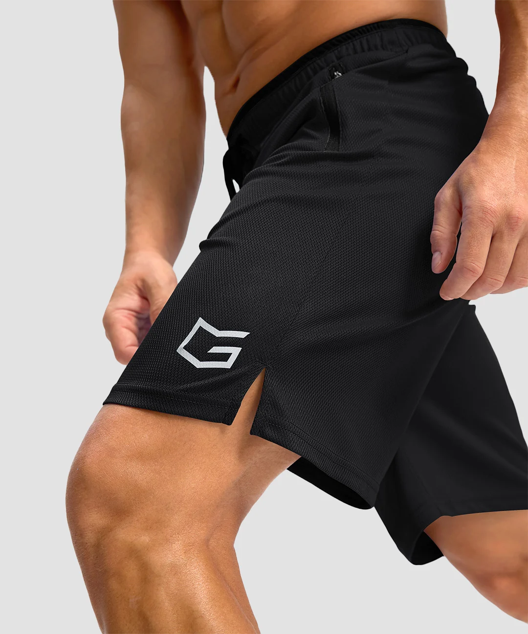 Mesh Side Slit Shorts 9''/11'' - Image 4