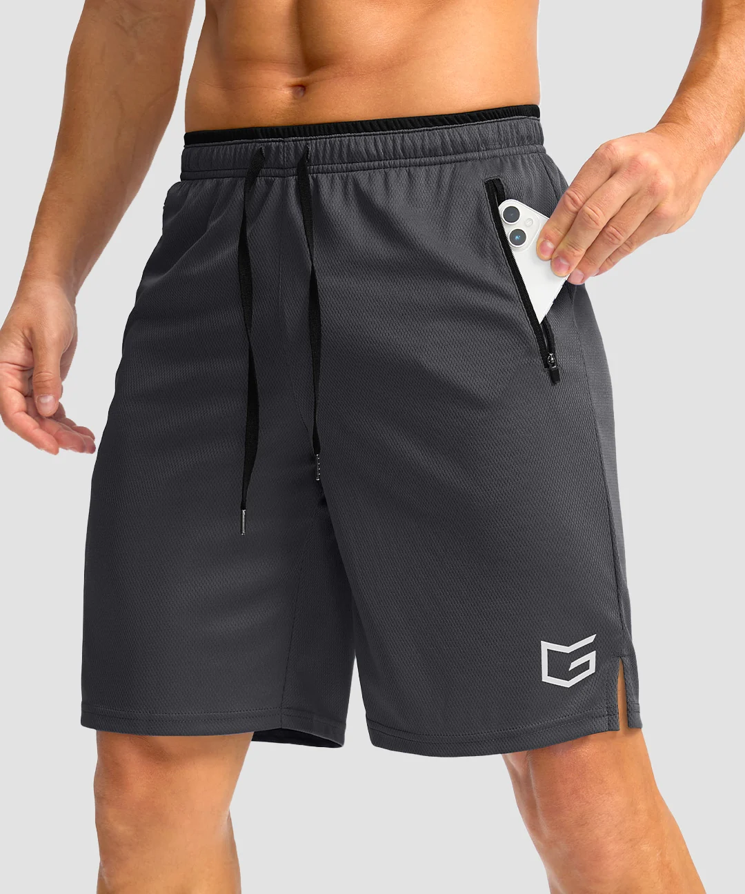 Mesh Side Slit Shorts 9''/11'' - Image 12