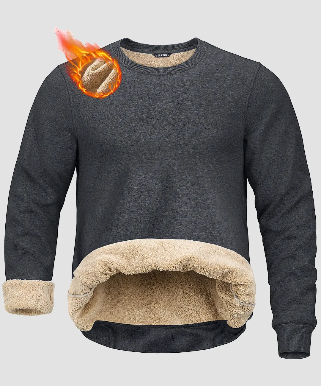 Sherpa Lined Pullover Sweatshirt - Image 14
