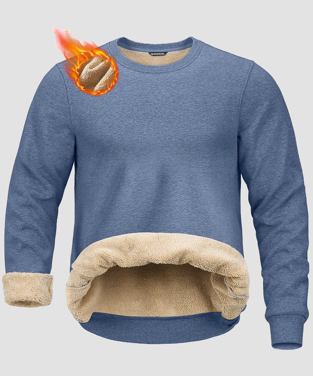 Sherpa Lined Pullover Sweatshirt - Image 30