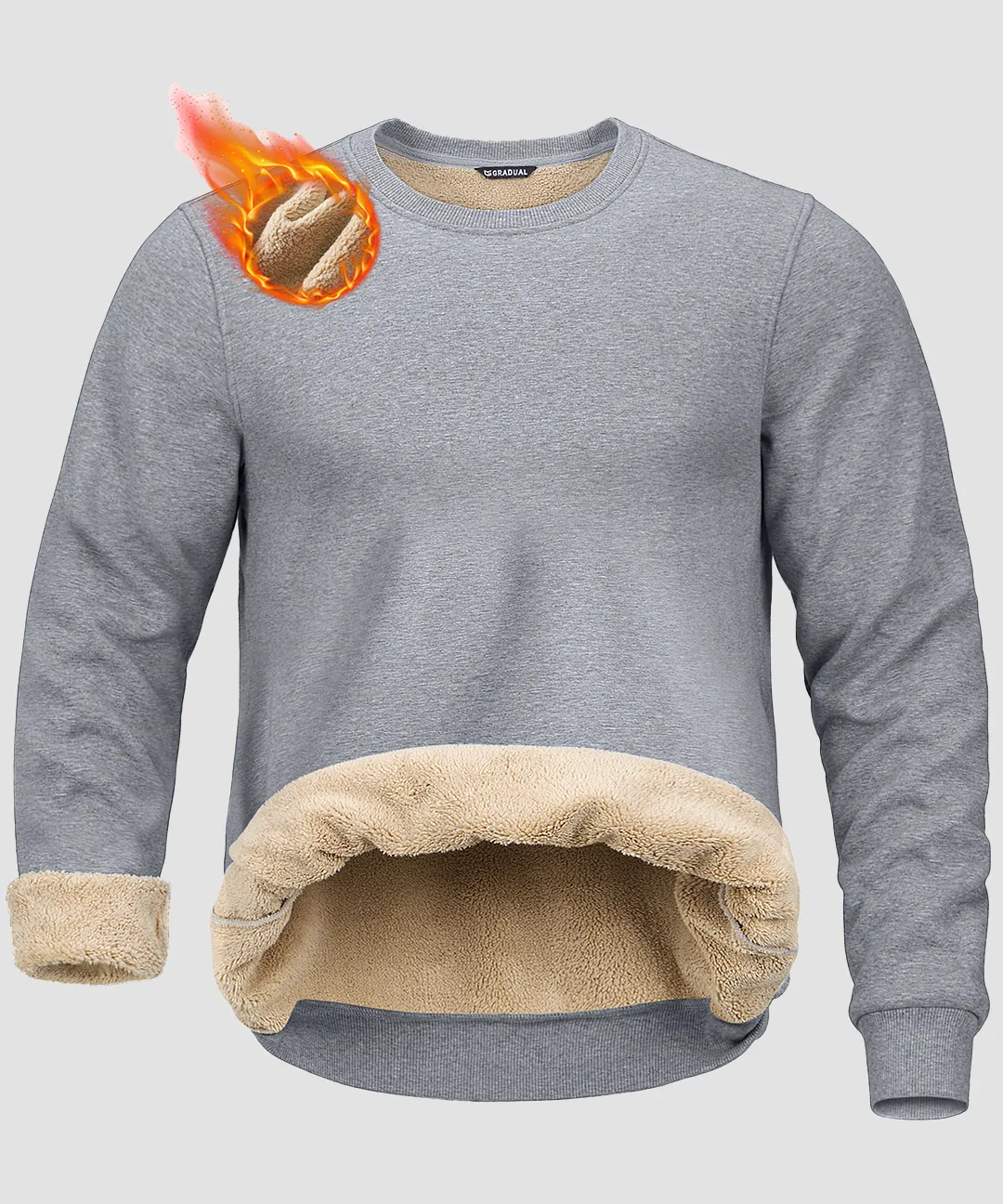 Sherpa Lined Pullover Sweatshirt - Image 10
