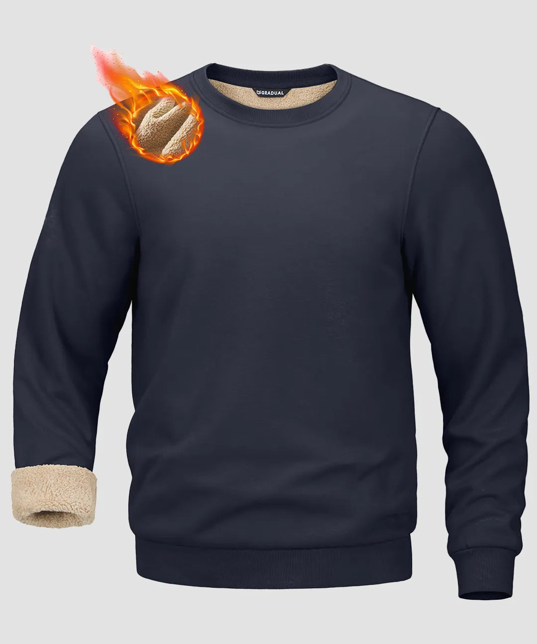 Sherpa Lined Pullover Sweatshirt - Image 6