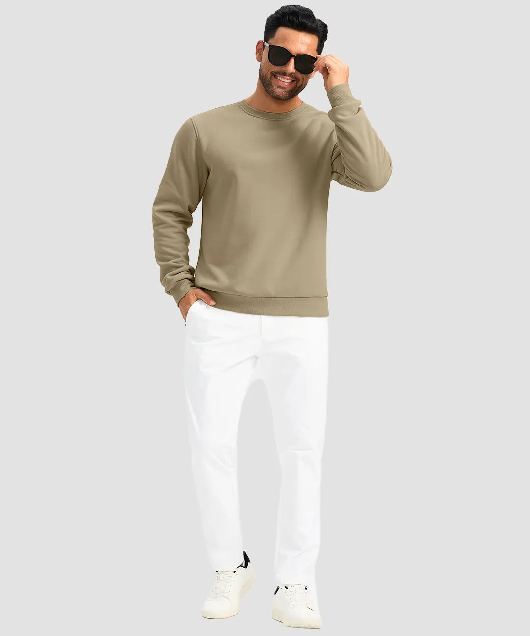 Sherpa Lined Pullover Sweatshirt - Image 28