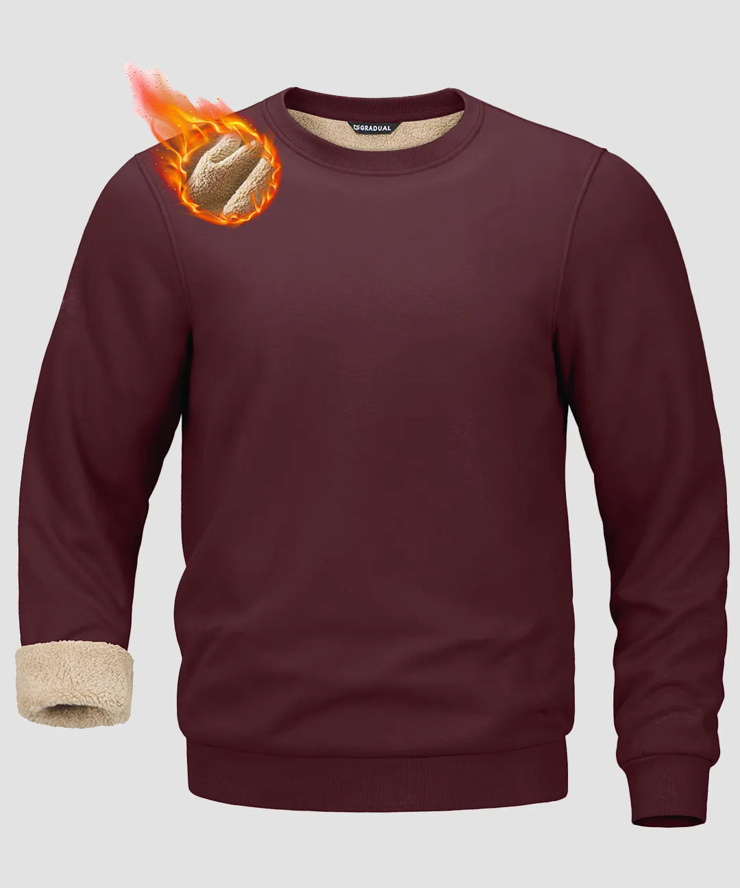 Sherpa Lined Pullover Sweatshirt - Image 22