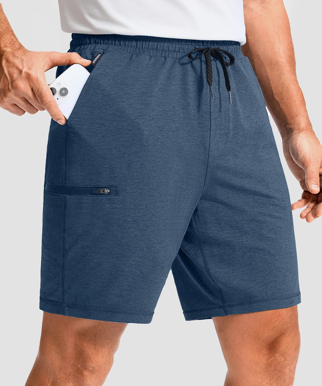 Moisture Wicking Athletic Sweat Shorts - Image 7