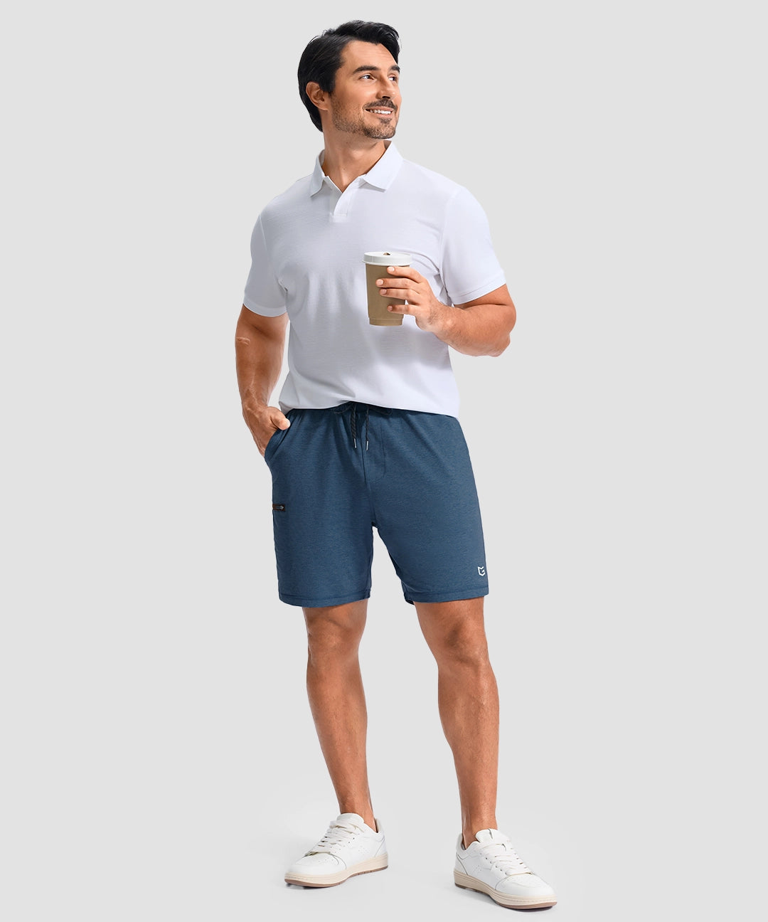 Moisture Wicking Athletic Sweat Shorts - Image 12