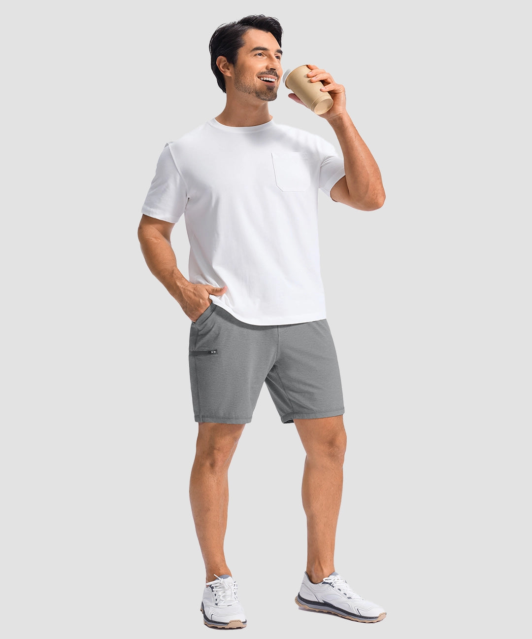 Moisture Wicking Athletic Sweat Shorts - Image 30