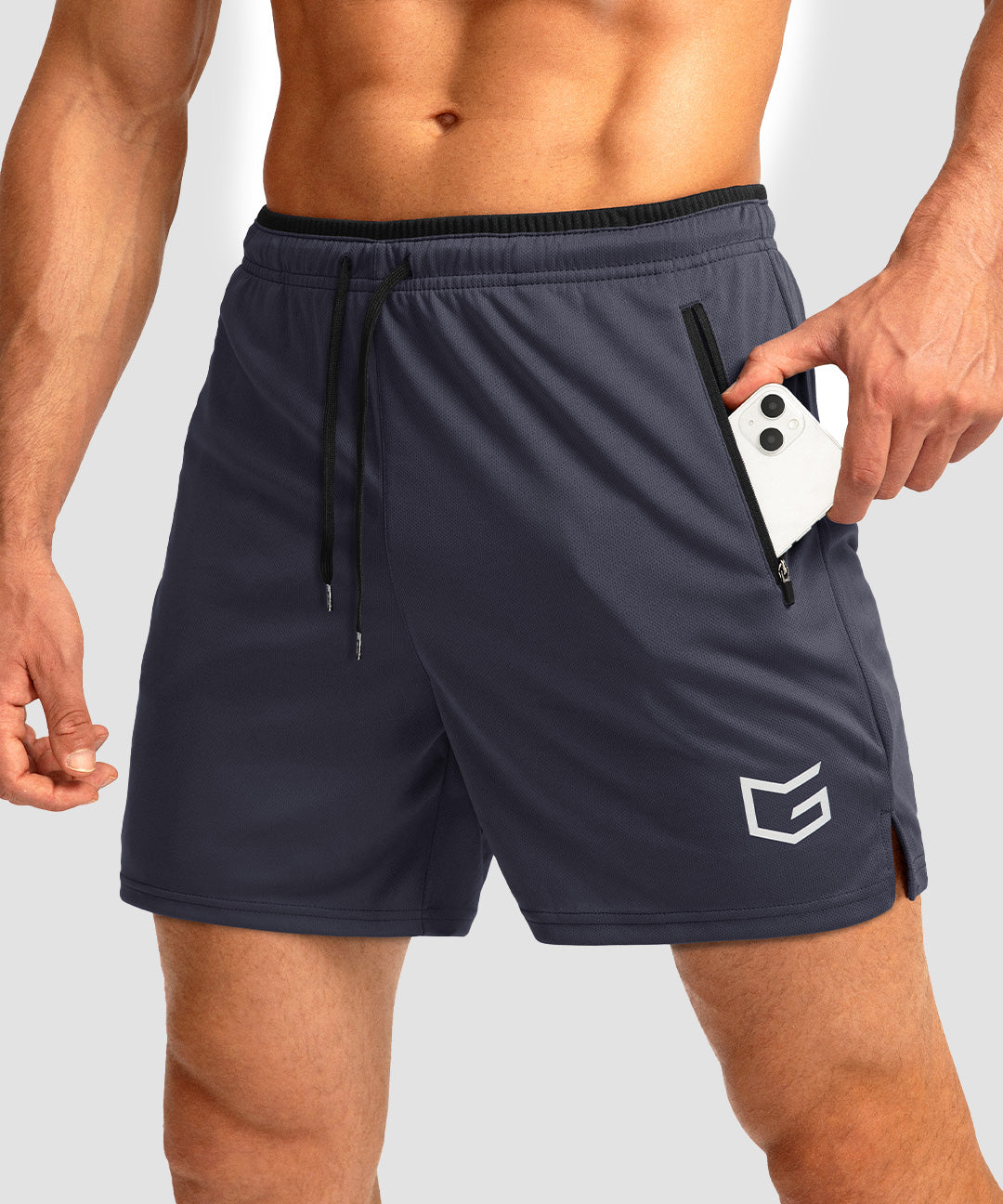 Side Slit Zipper Pockets Short 5''/7'' - Image 16