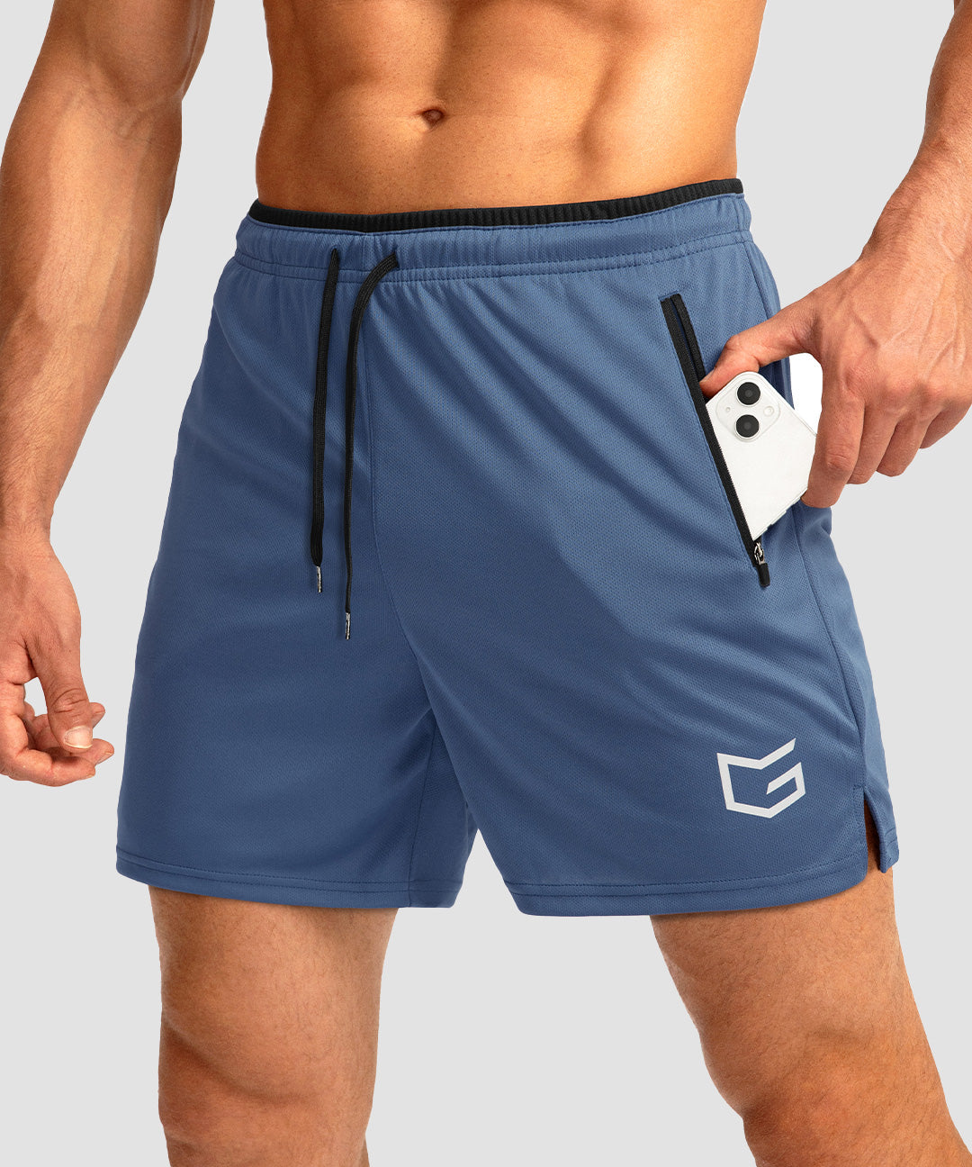 Side Slit Zipper Pockets Short 5''/7'' - Image 2