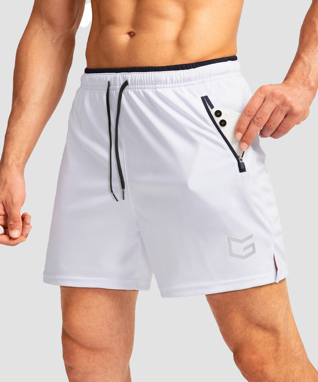 Side Slit Zipper Pockets Short 5''/7'' - Image 30