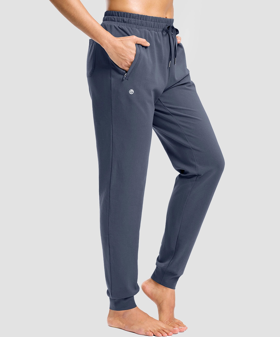 Tall Zip Pockets Cotton Joggers - Image 2