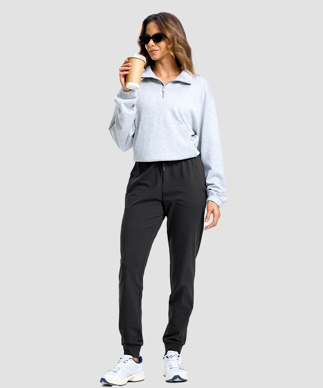 Tall Zip Pockets Cotton Joggers - Image 8