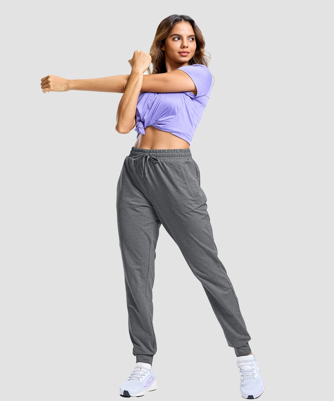Tall Zip Pockets Cotton Joggers - Image 20