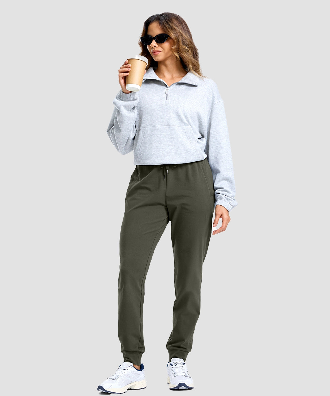 Tall Zip Pockets Cotton Joggers - Image 24