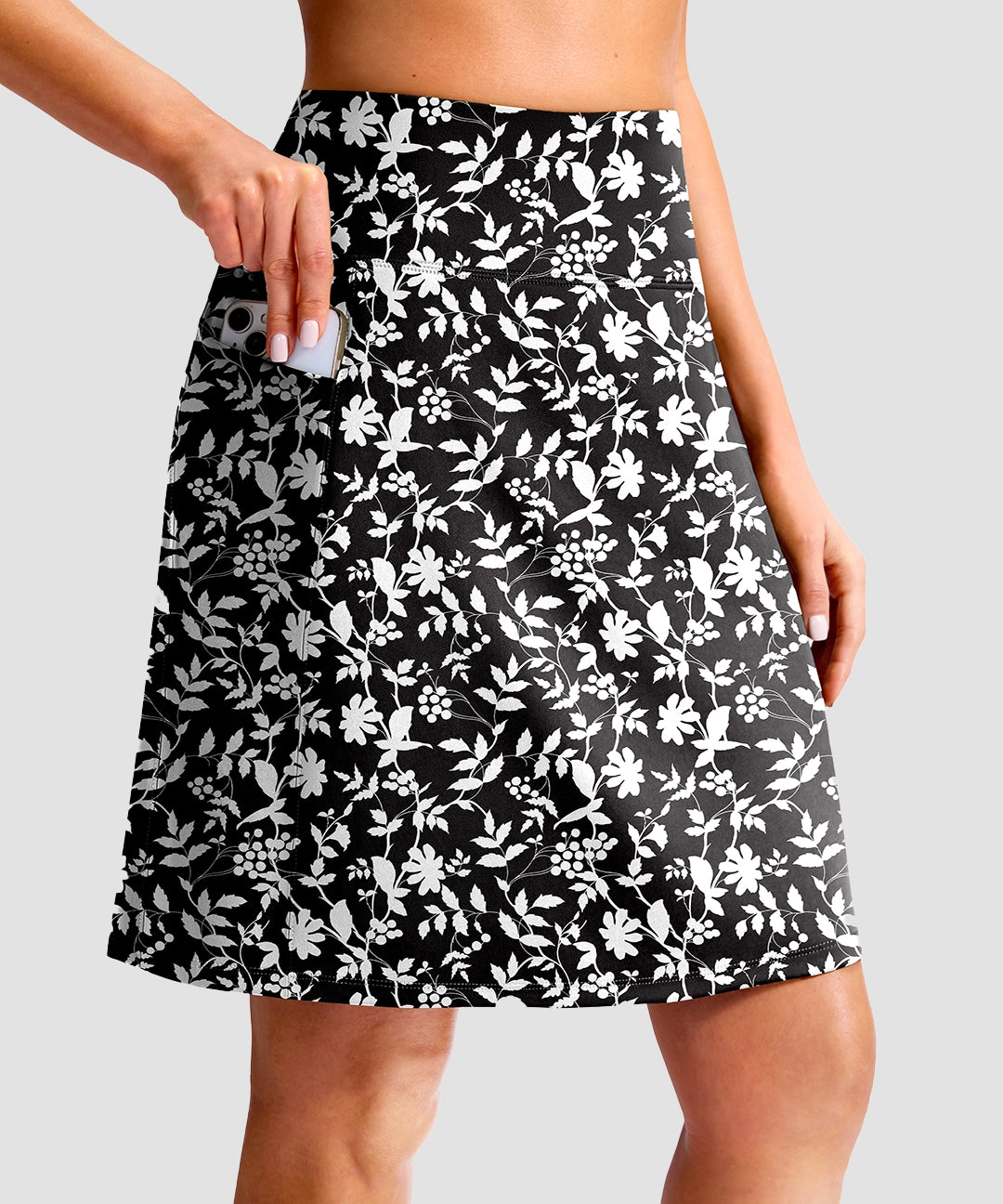 4 Pockets Knee Length Golf Skort - Image 17