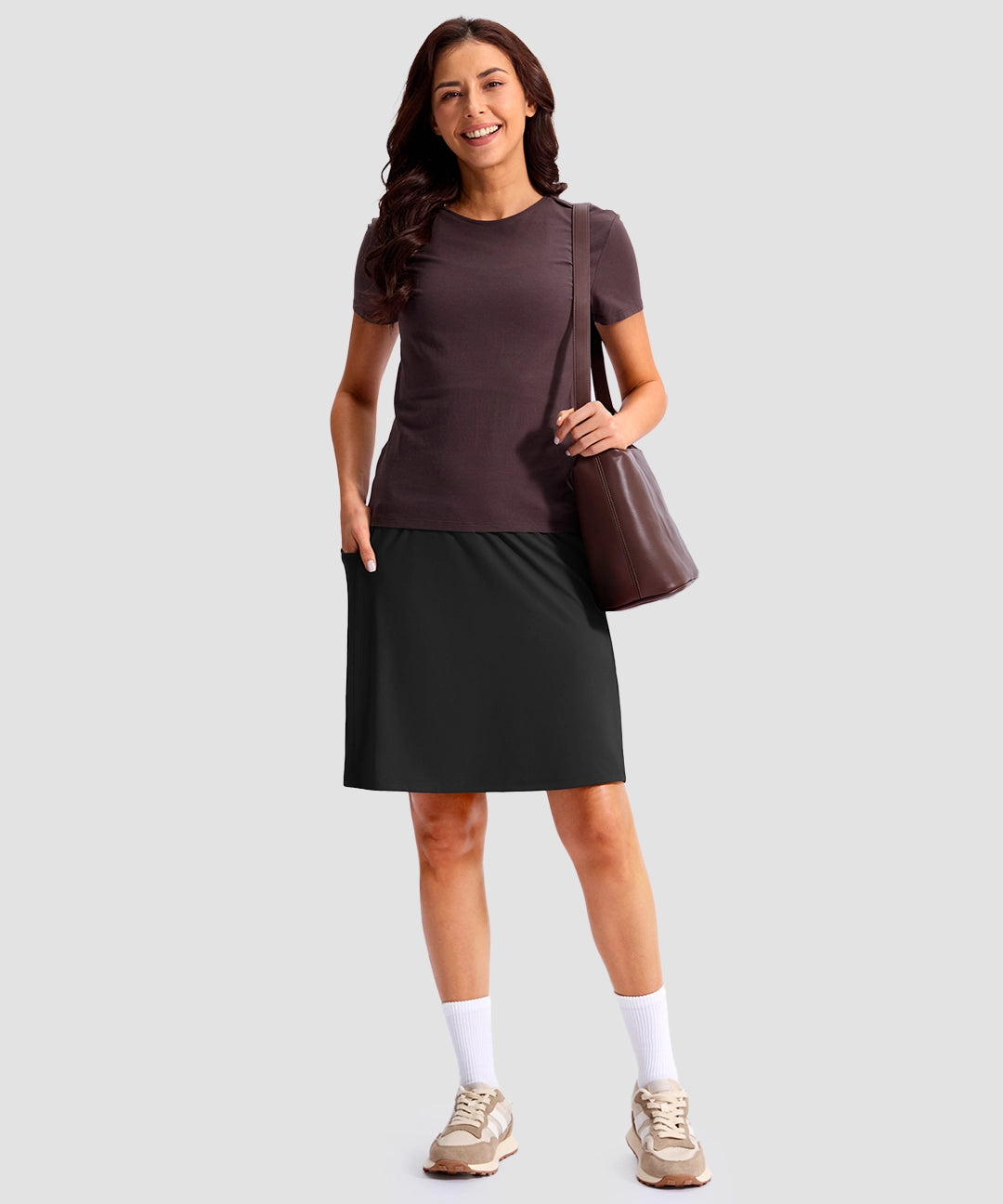 4 Pockets Knee Length Golf Skort - Image 7