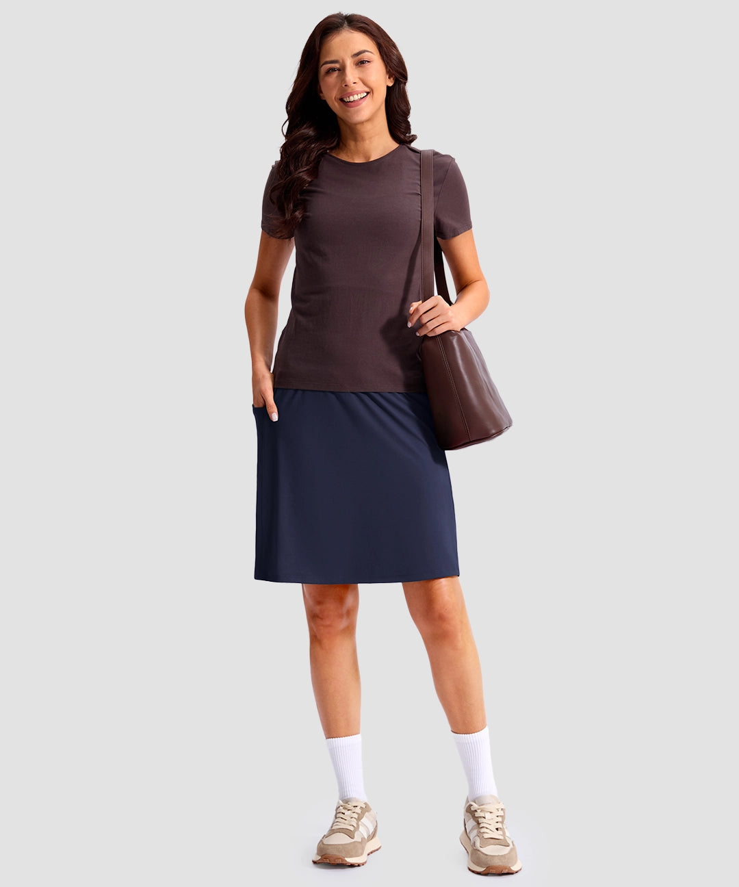 4 Pockets Knee Length Golf Skort - Image 3