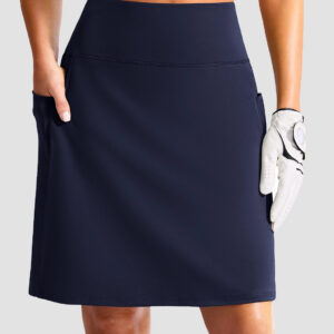 4 Pockets Knee Length Golf Skort