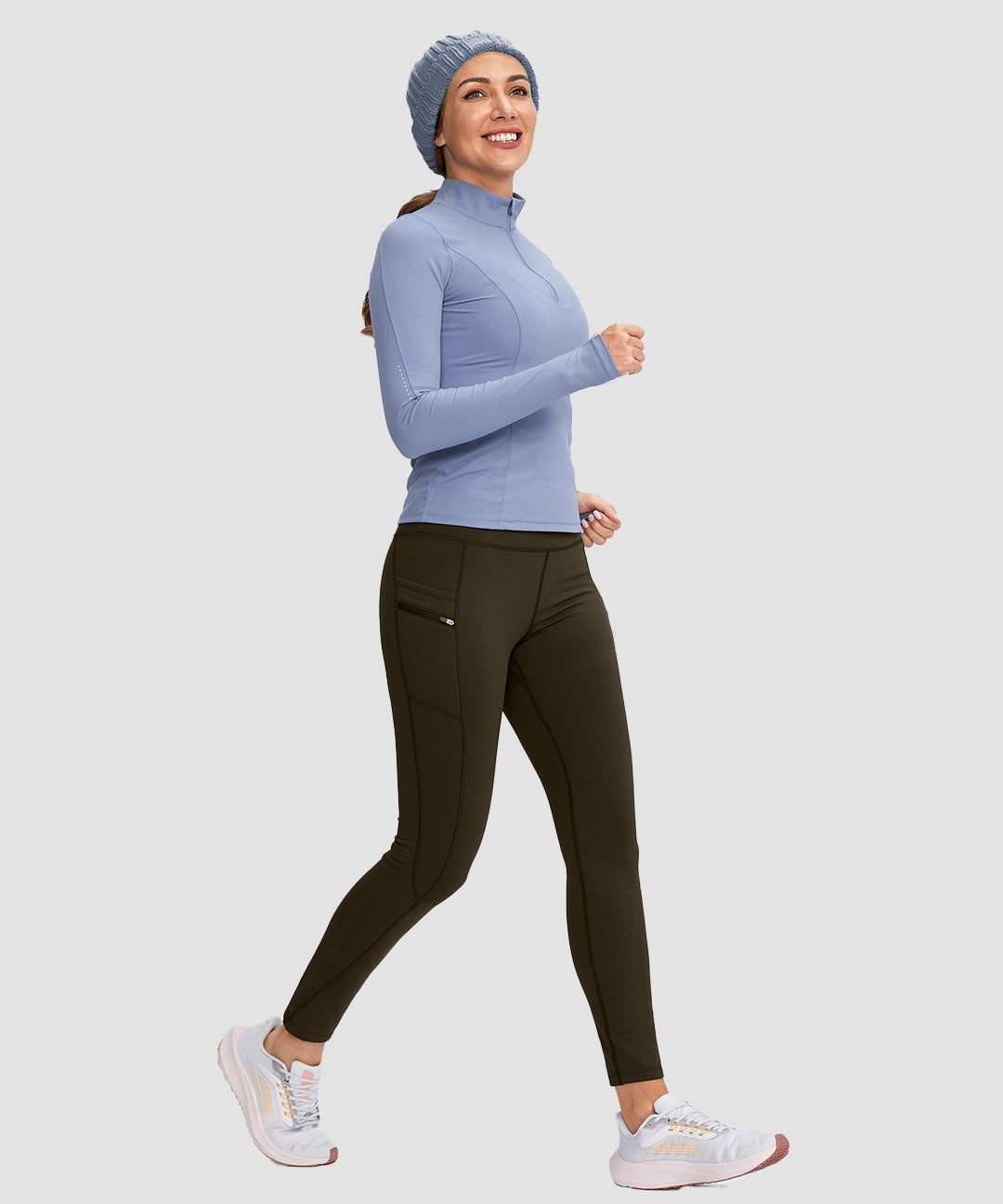 Fleece-Lined With Pockets Leggings - Image 20