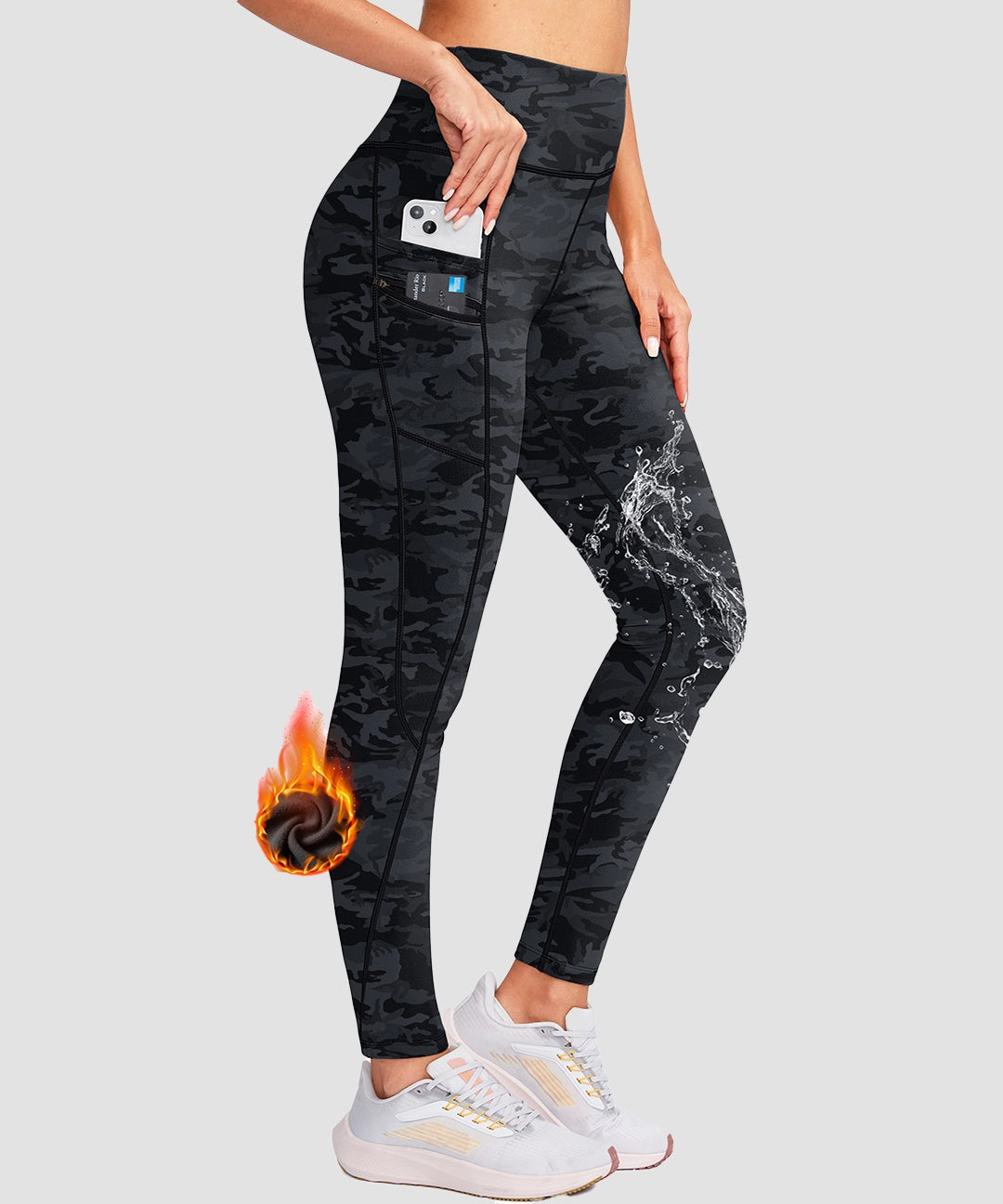 Fleece-Lined With Pockets Leggings - Image 21
