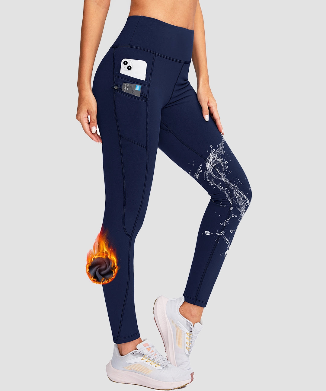 Fleece-Lined With Pockets Leggings - Image 13
