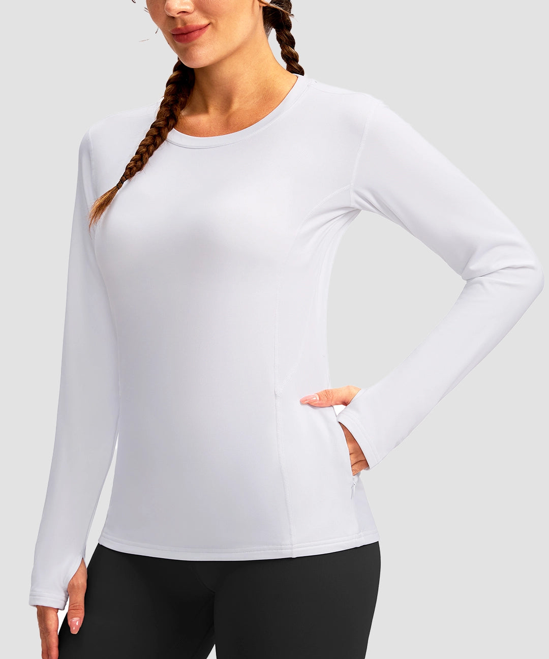 Fleece Zipper Pockets Base Layer