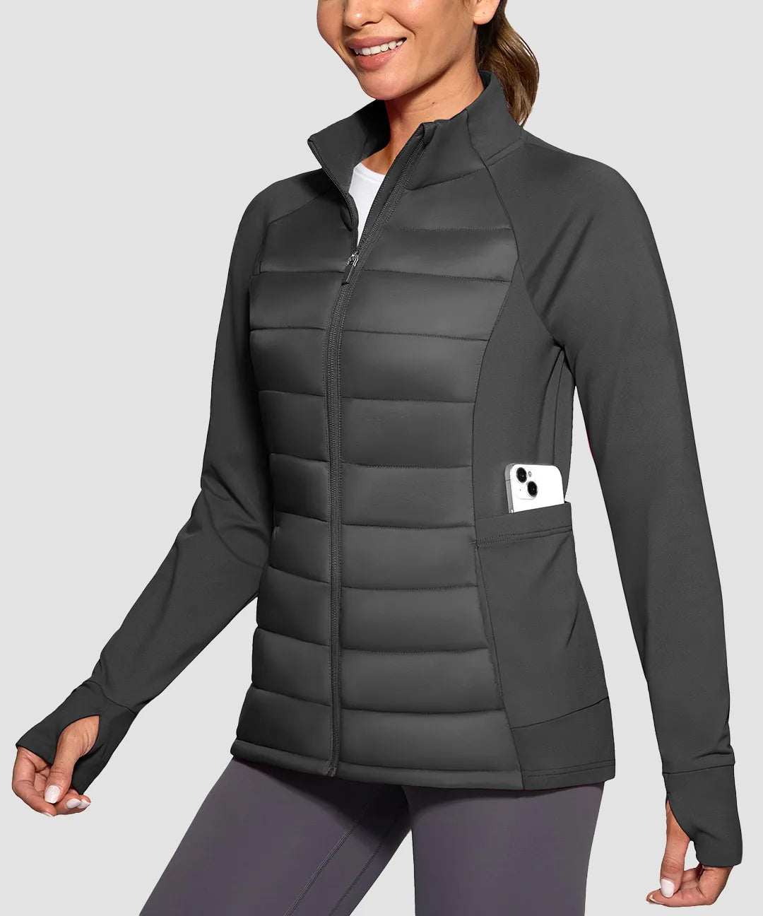 Lightweight With 6 Pockets Puffer Jacket - Image 11