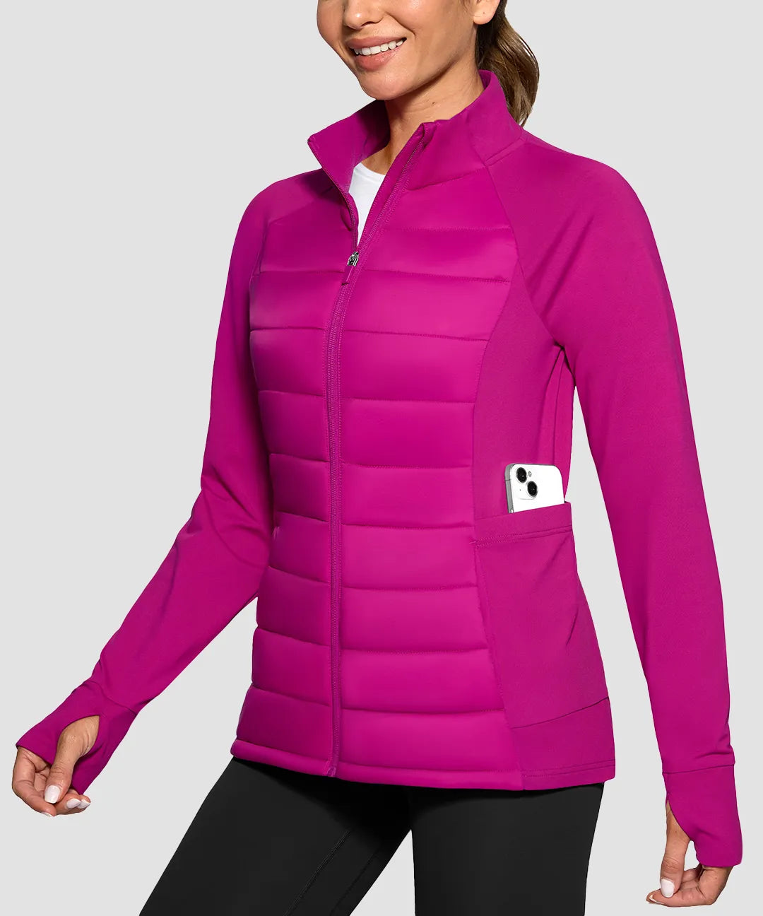 Lightweight With 6 Pockets Puffer Jacket - Image 5