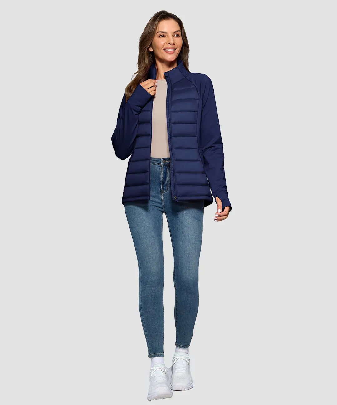 Lightweight With 6 Pockets Puffer Jacket - Image 9