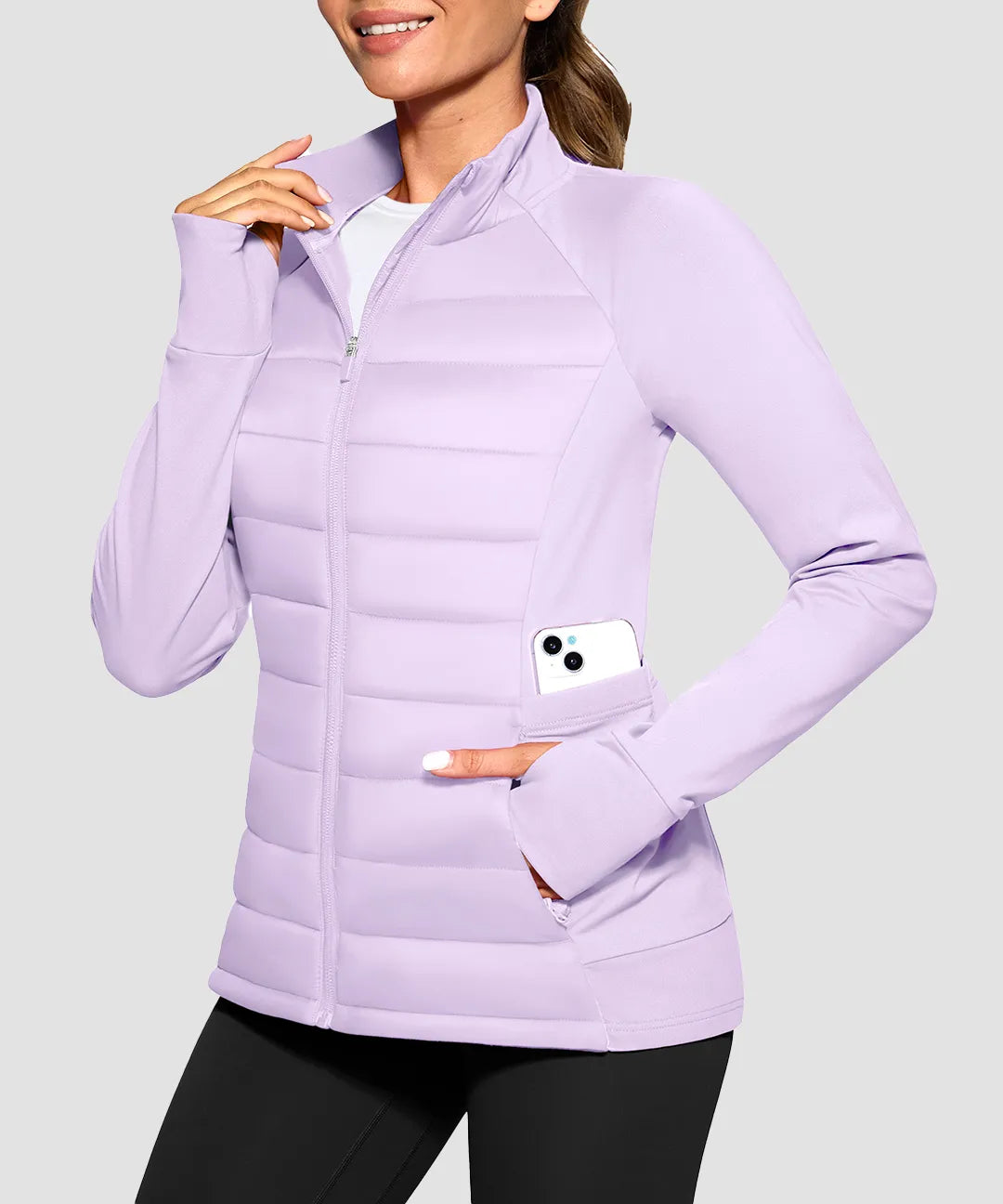 Lightweight With 6 Pockets Puffer Jacket - Image 17