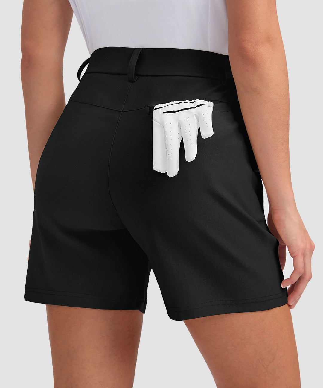 Mid Rise Flat Front Golf Shorts 5'' - Image 6