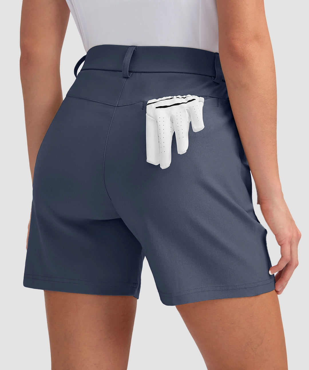 Mid Rise Flat Front Golf Shorts 5'' - Image 26