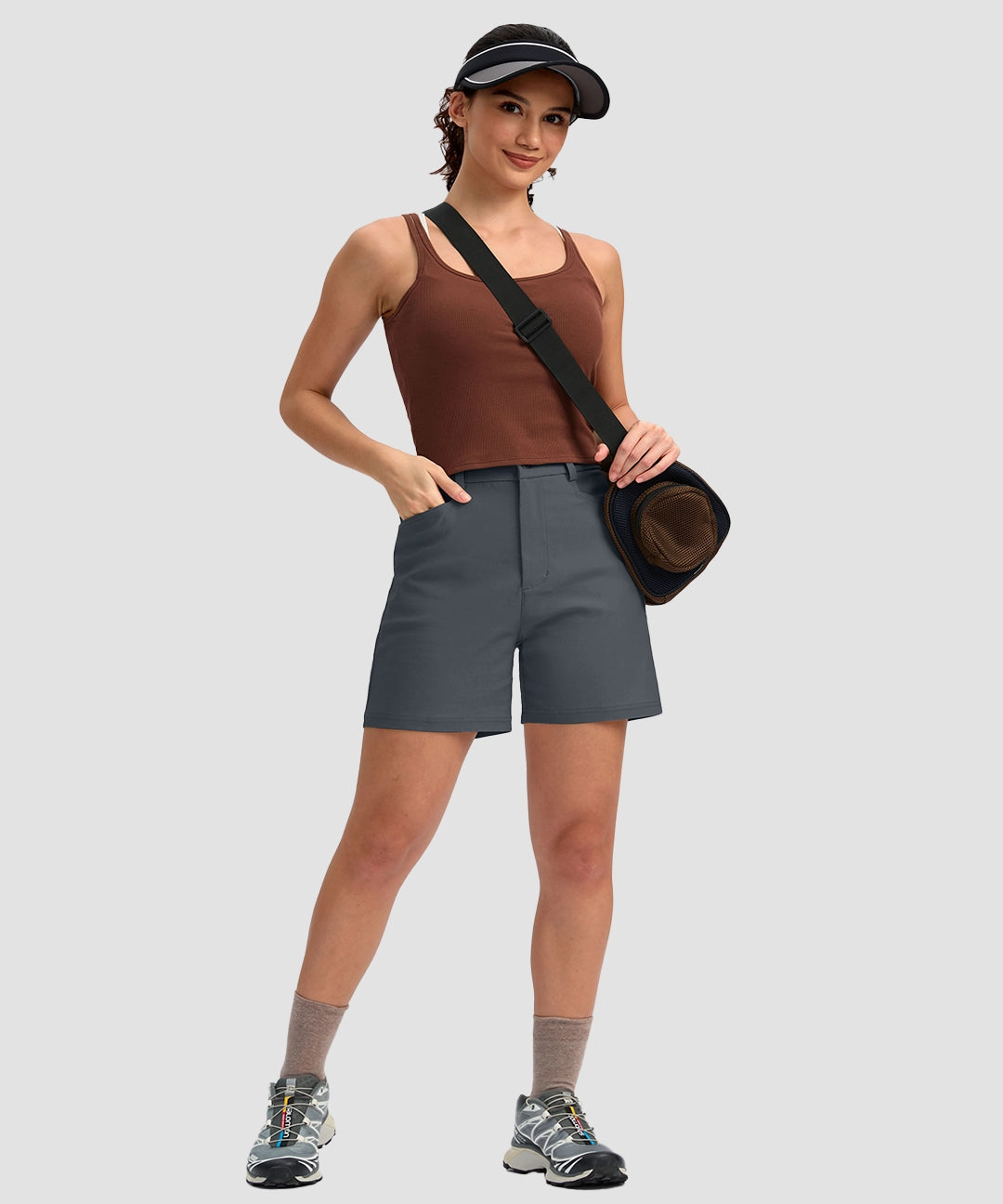 Mid Rise Flat Front Golf Shorts 5'' - Image 20