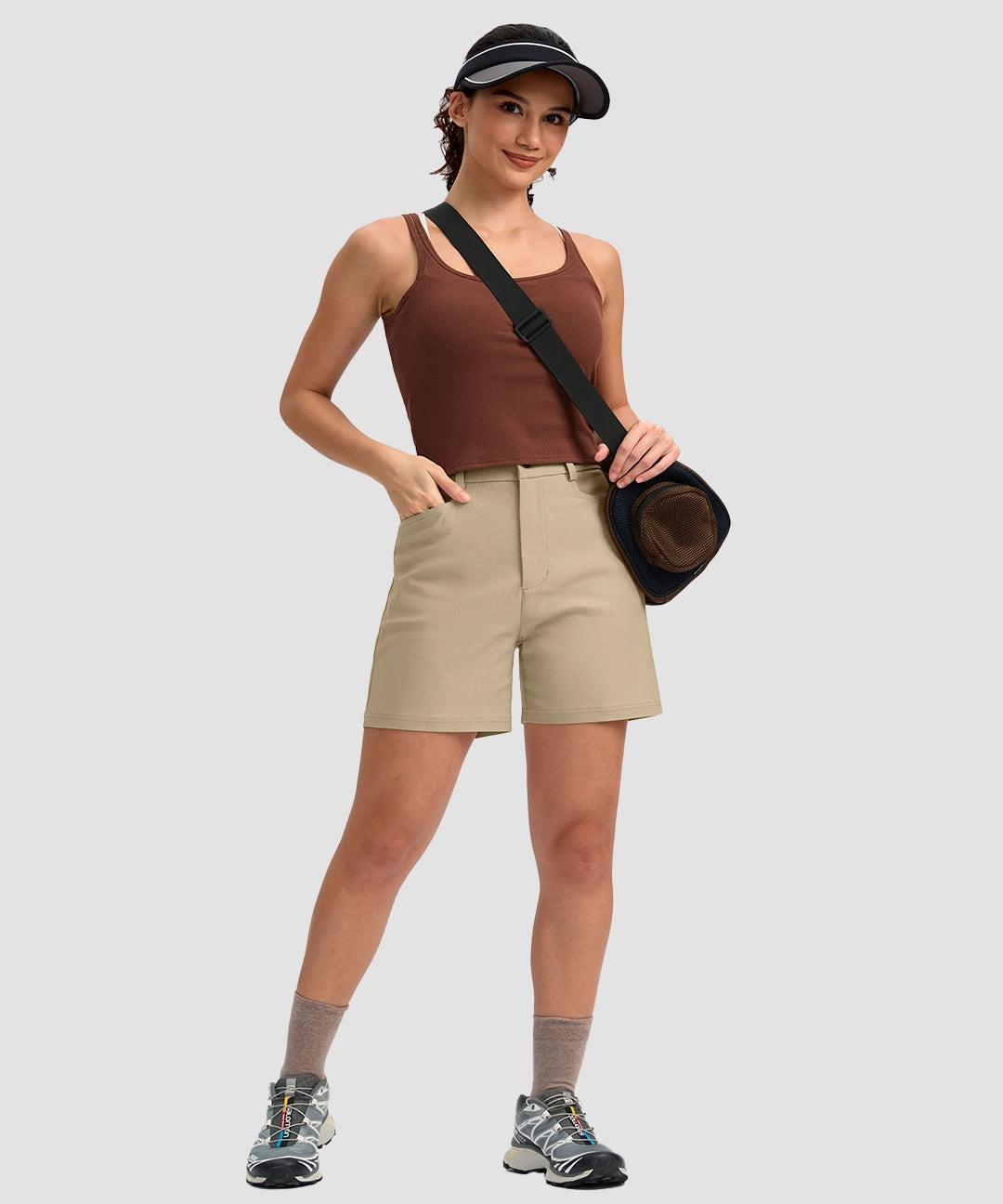 Mid Rise Flat Front Golf Shorts 5'' - Image 12