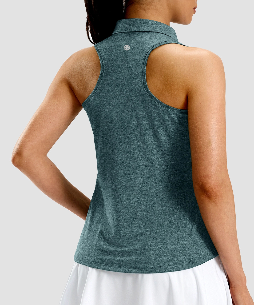 Racerback Quarter Zip Polo Tank - Image 21