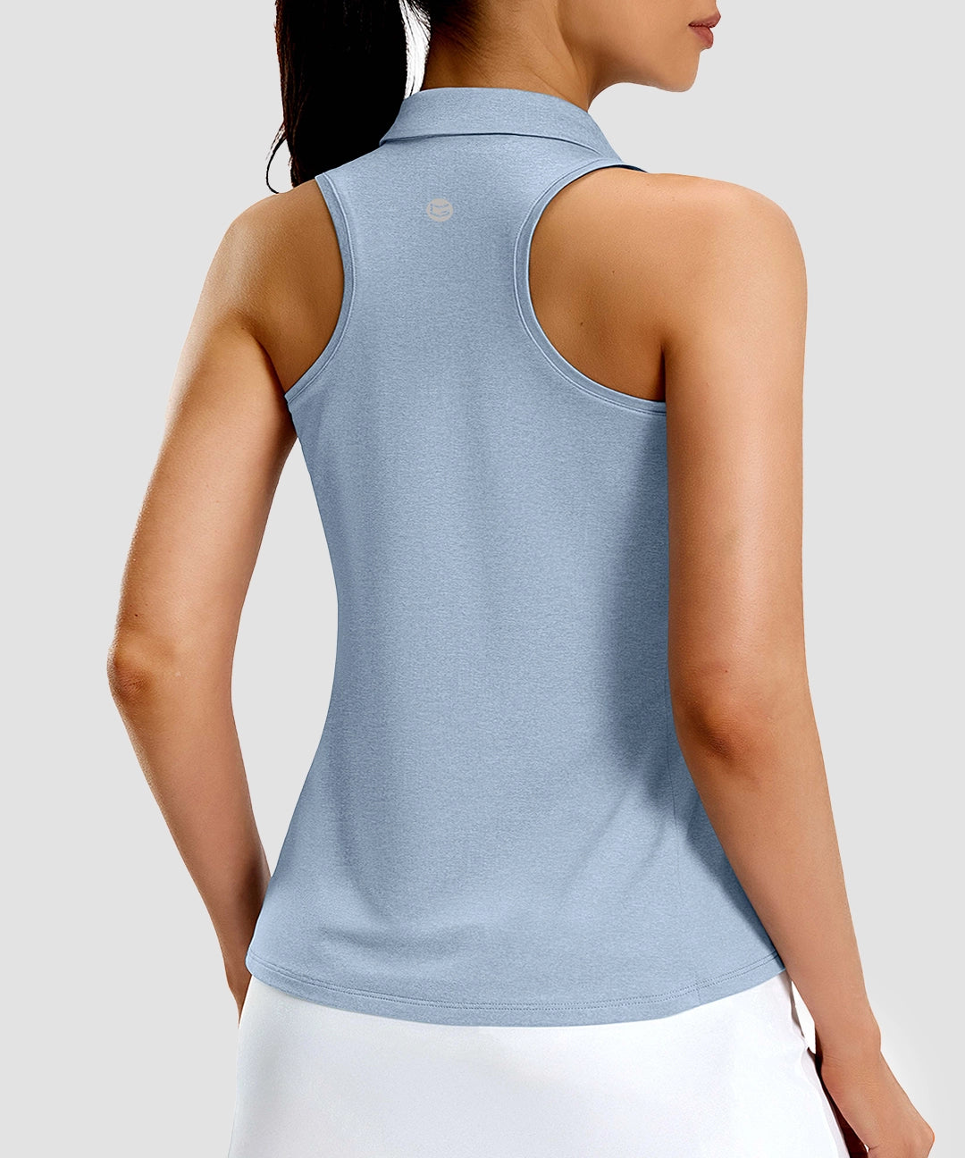 Racerback Quarter Zip Polo Tank - Image 29