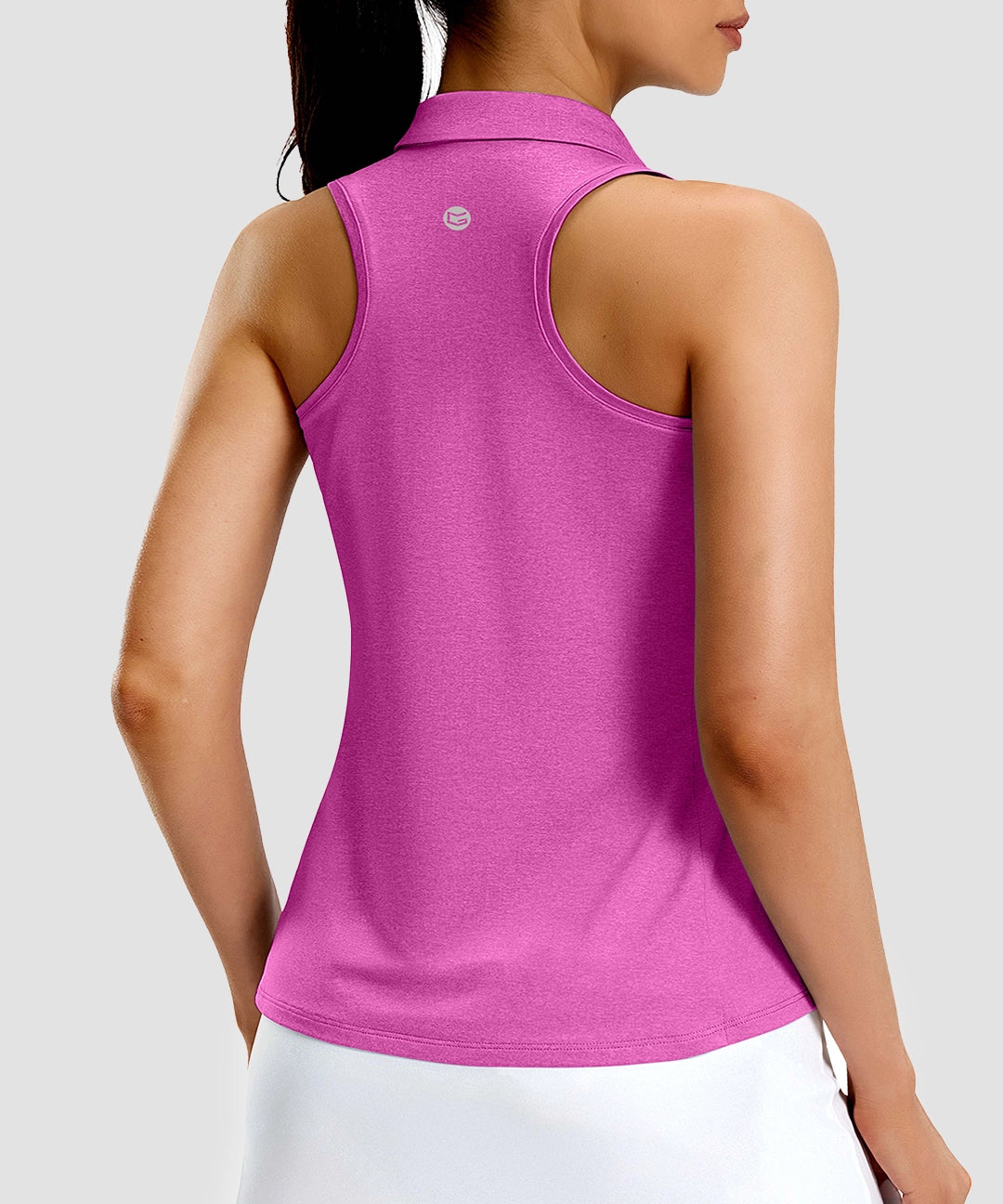 Racerback Quarter Zip Polo Tank - Image 13