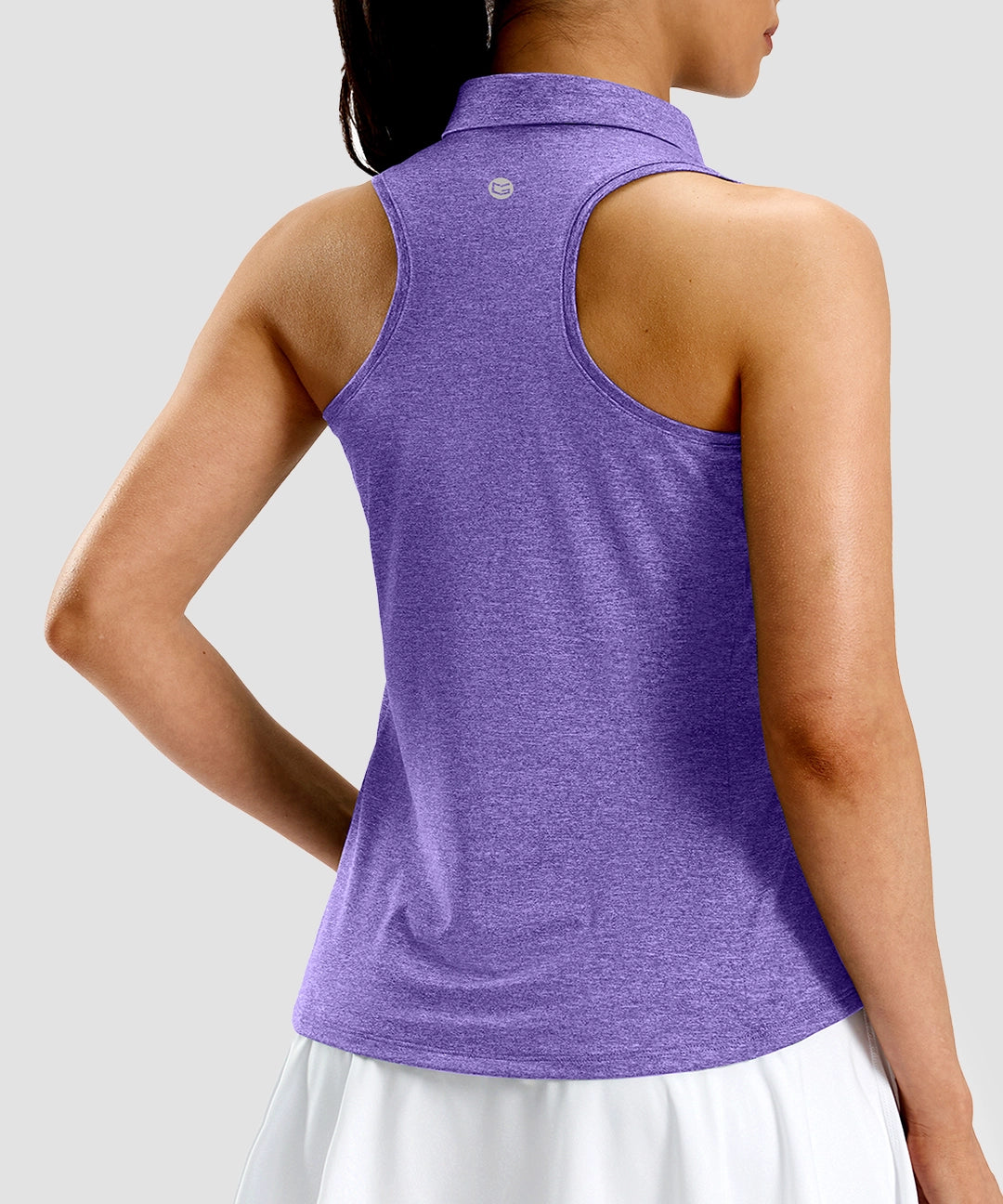Racerback Quarter Zip Polo Tank - Image 9