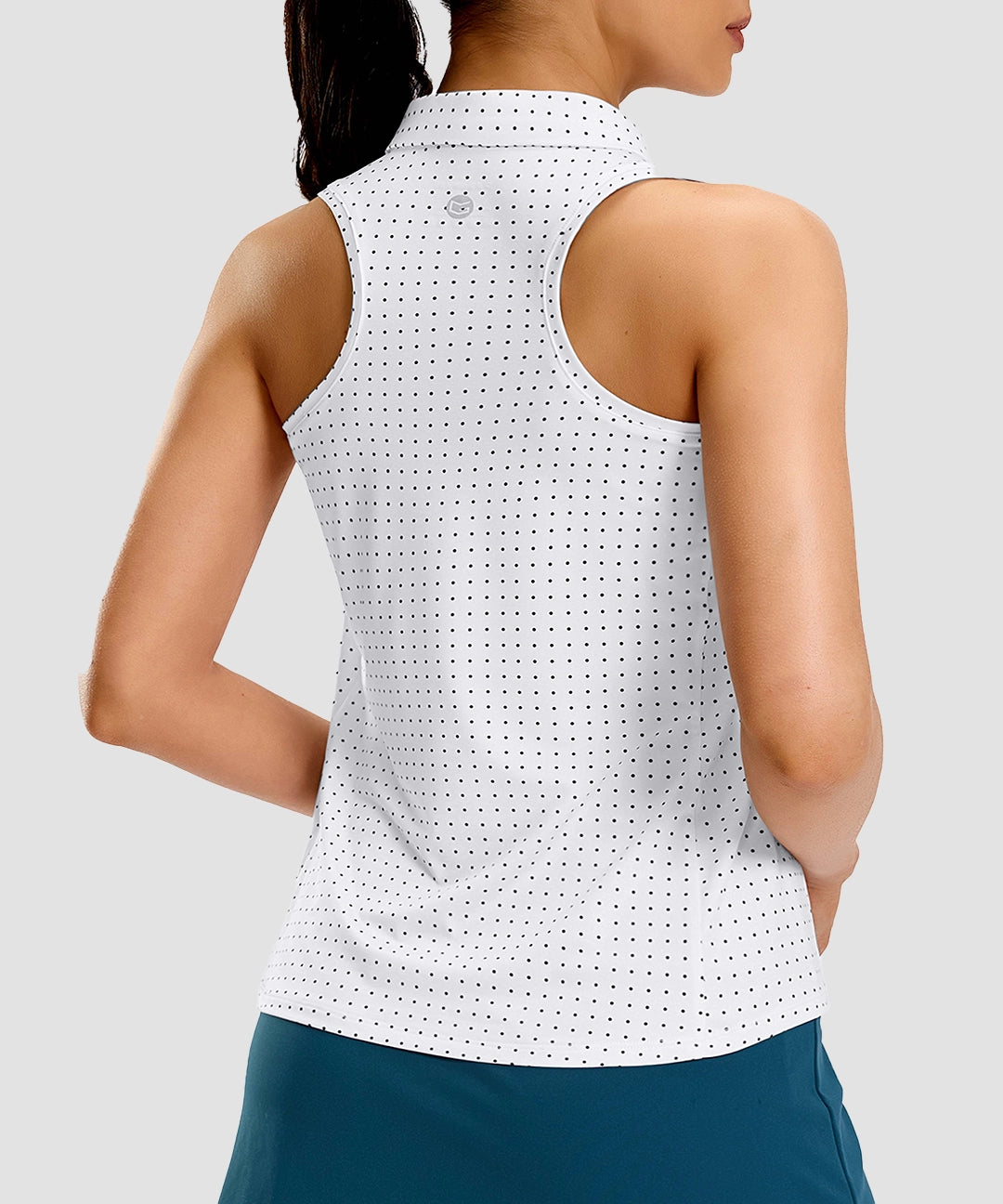 Racerback Quarter Zip Polo Tank - Image 5