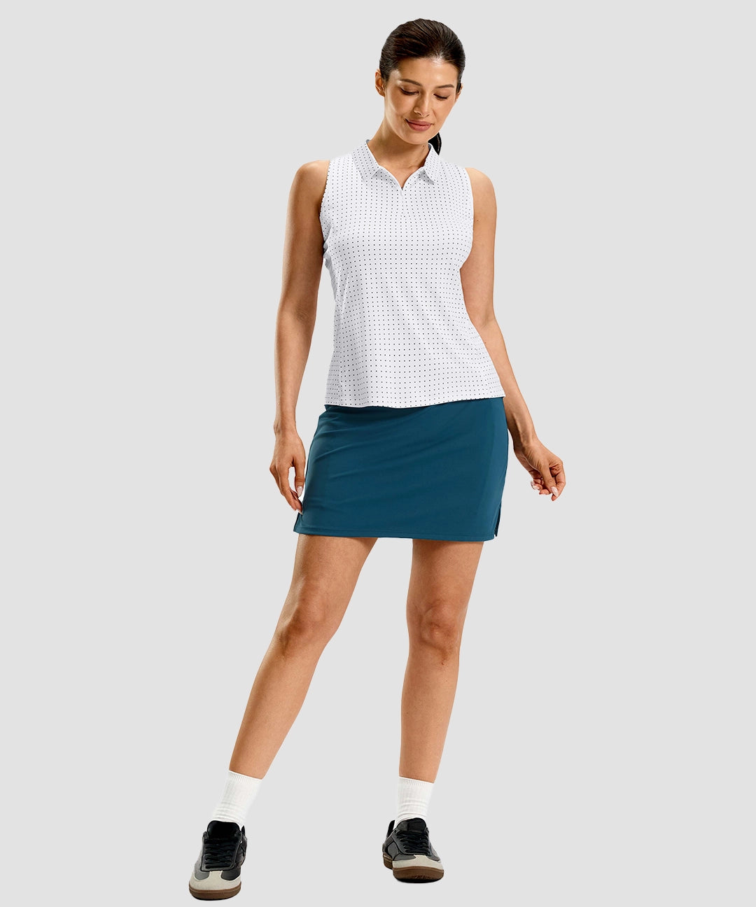 Racerback Quarter Zip Polo Tank - Image 8