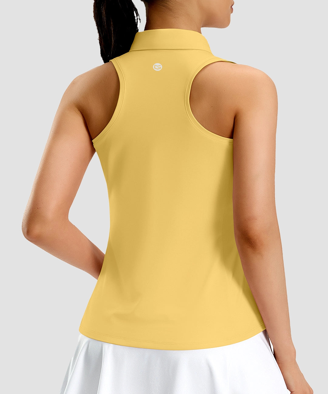 Racerback Quarter Zip Polo Tank - Image 25