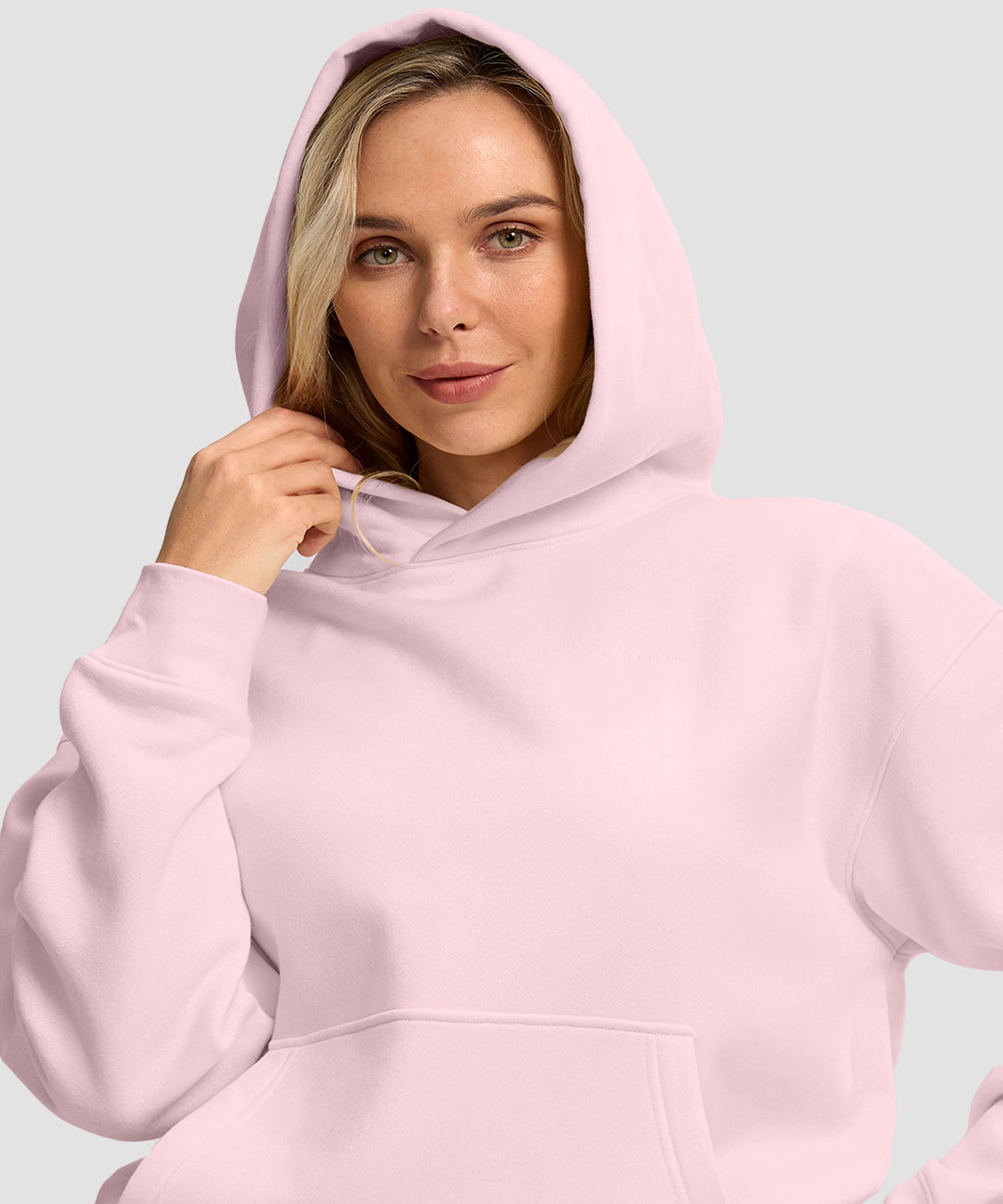Solid Color Oversized Fleece Hoodie - Image 12