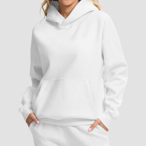 Solid Color Oversized Fleece Hoodie