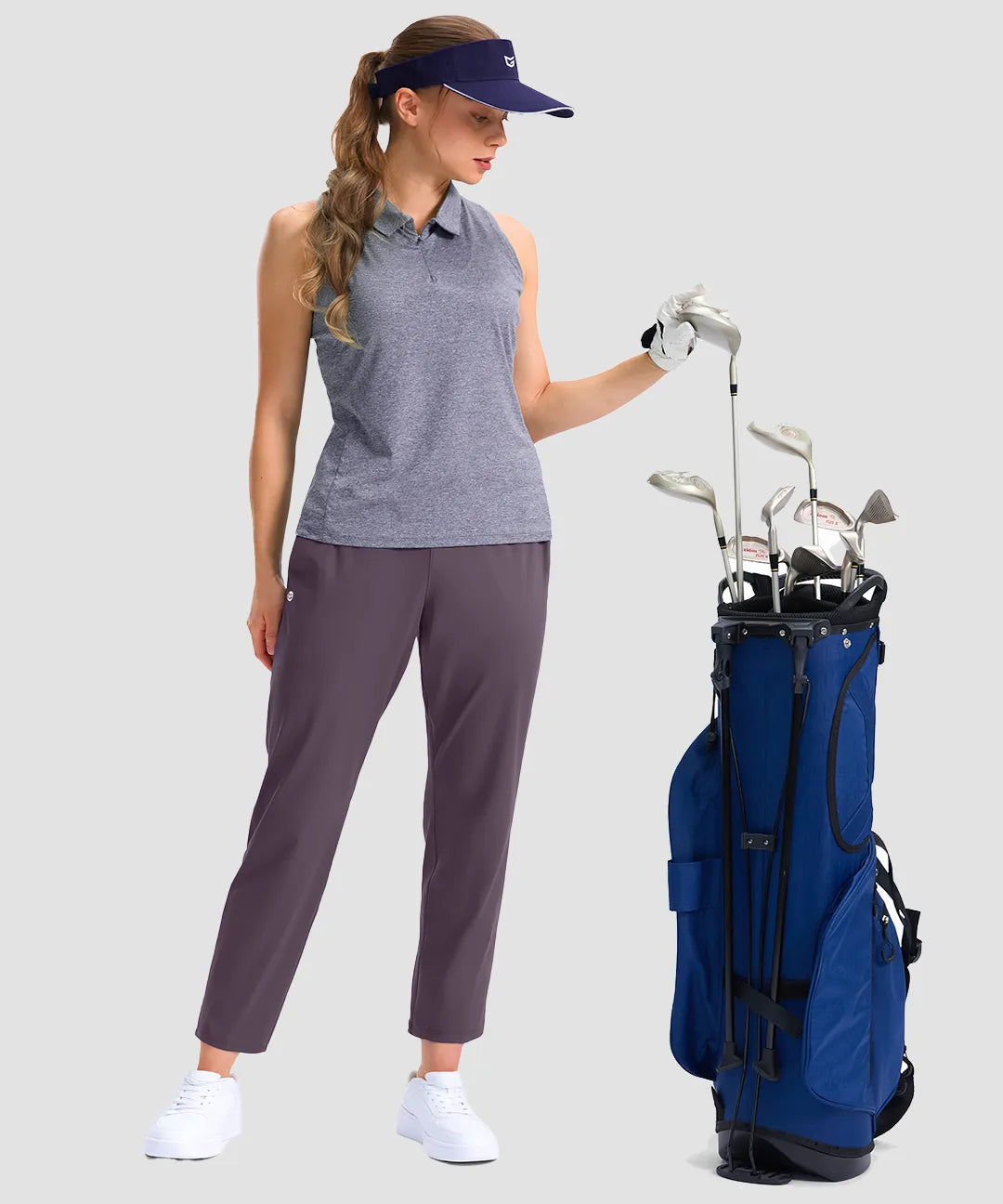 Stretchy Waist With Pocket Ankle Pants - Image 24