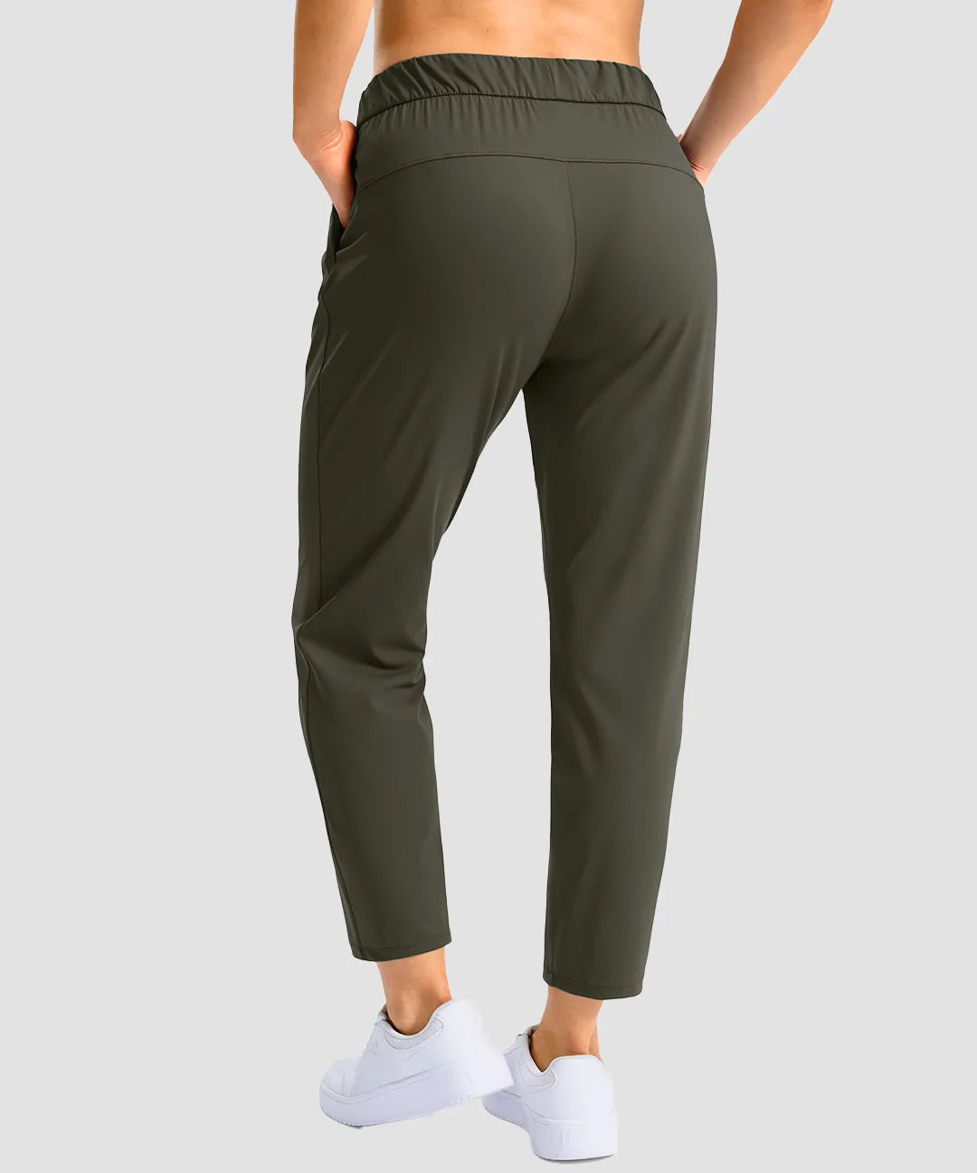 Stretchy Waist With Pocket Ankle Pants - Image 19