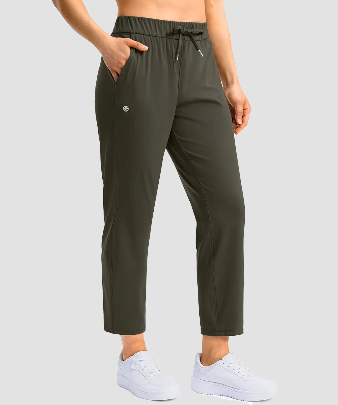 Stretchy Waist With Pocket Ankle Pants - Image 17