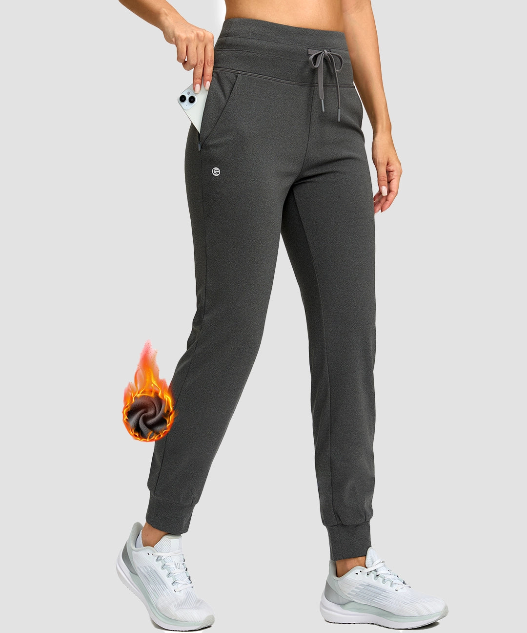 Ultra High Rise Fleece-Lined Joggers - Image 9