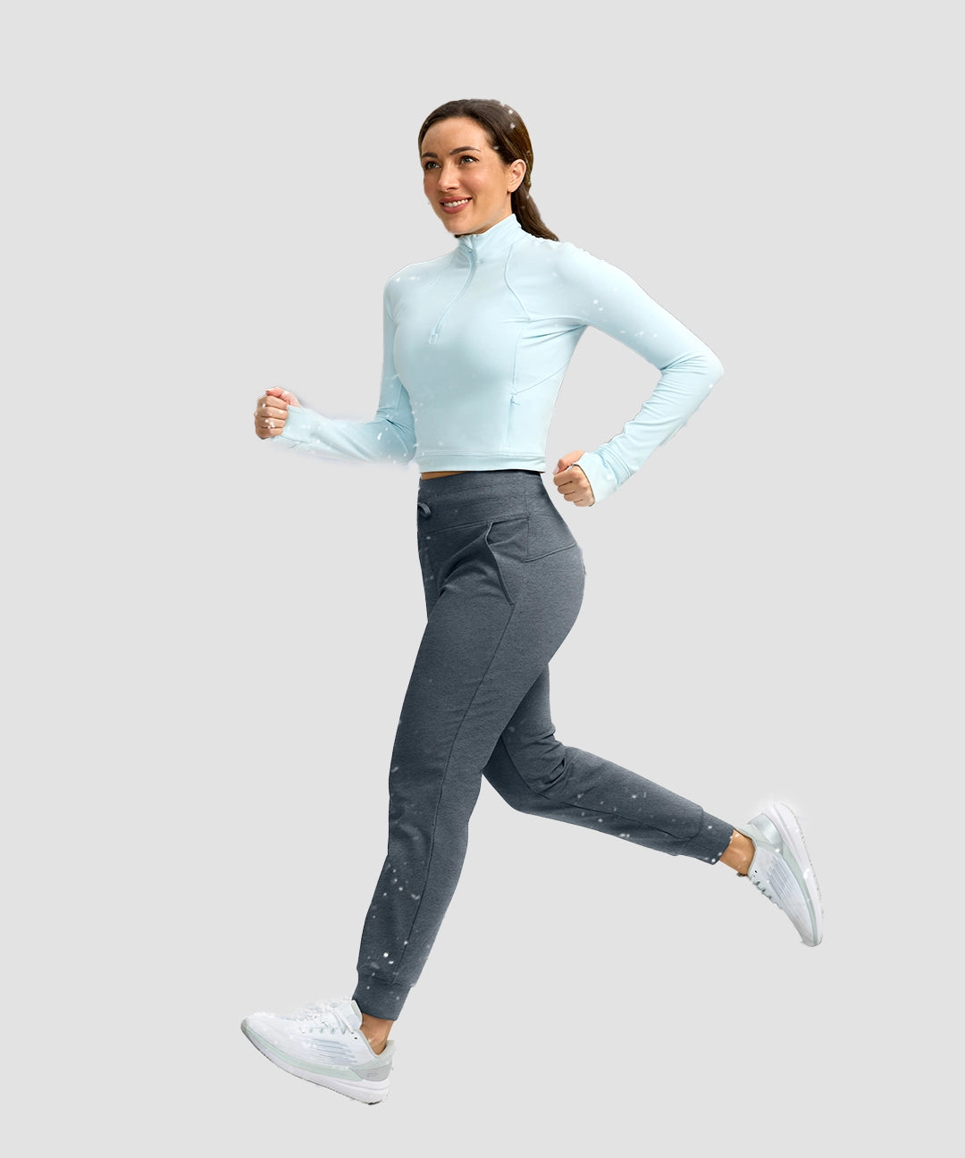 Ultra High Rise Fleece-Lined Joggers - Image 23