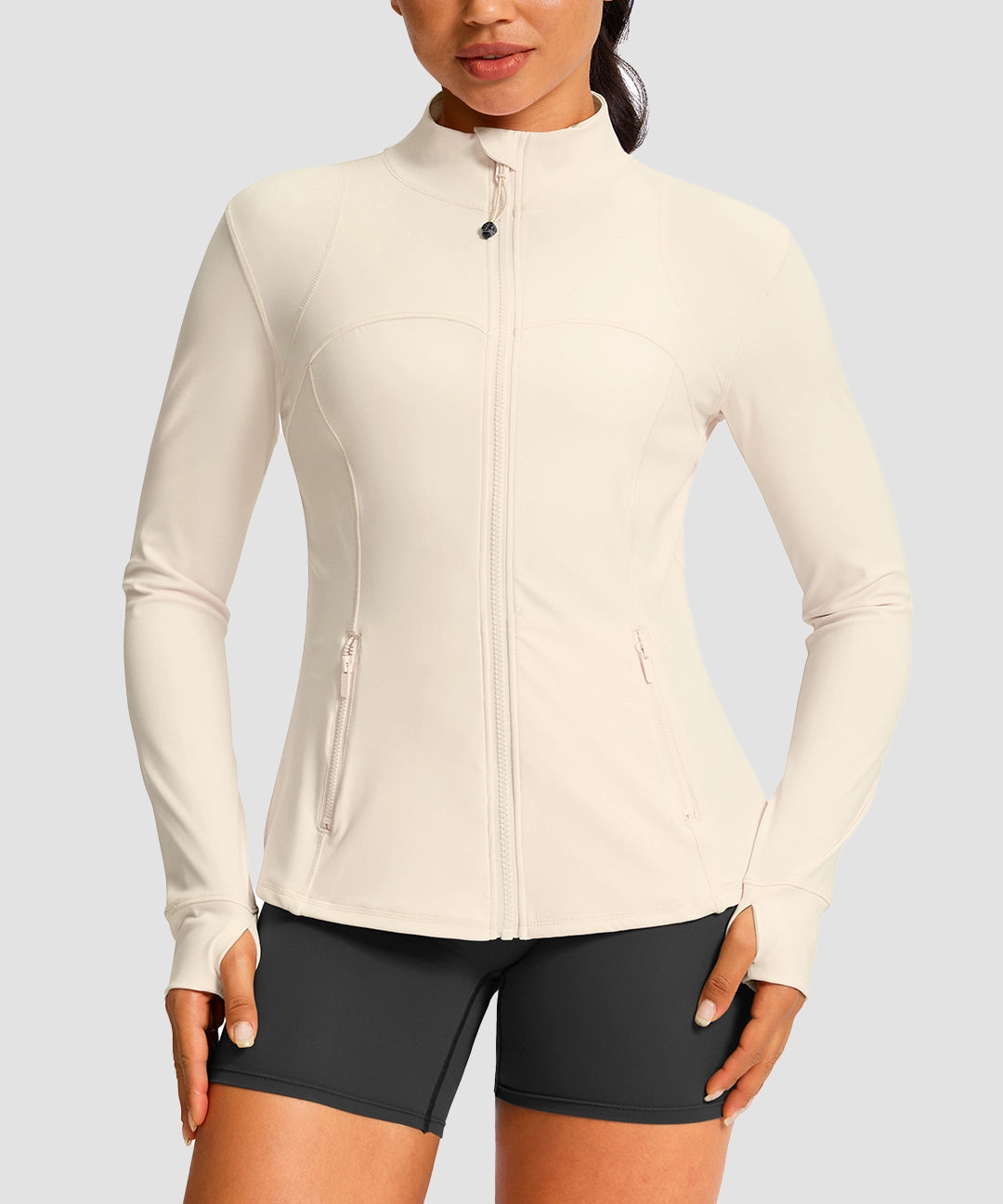 Zip-Up Slim Fit Hip Length Jacket - Image 25